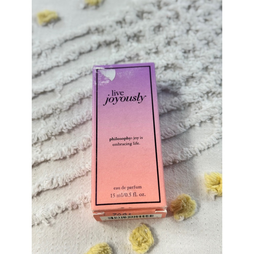Philosophy Live Joyously Eau De spray 0.5 fl oz Travel Spray‎ Fragrance New Box